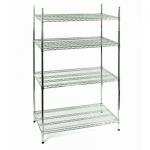 Regał magazynowy ze stali chromowanej