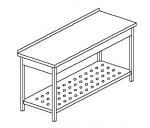 Stół z półką perforowaną C-G 04