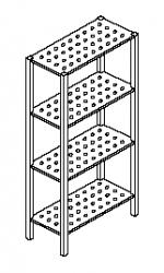  Regał magazynowy perforowany C-G 088