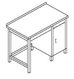 Stół z modułem szafki C-G 015