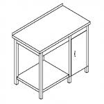 Stół z półką i szafką C-G 028