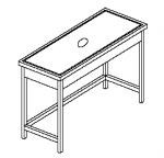 Stół z otworem na odpadki C-G 051