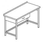 Stół z szufladą pod blatem C-G 09