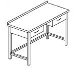 Stół z dwoma szufladami pod blatem C-G 010