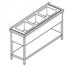 Zlew 3-komorowy z półką C-R 050