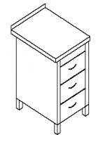 Szafka z modułem trzech szuflad C-G 017