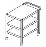  Wózek transportowy 3-poziomowy C-G 096