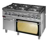 Kuchnia gazowa 6 palnikowa Kromet 700.KG-6/PG-2
